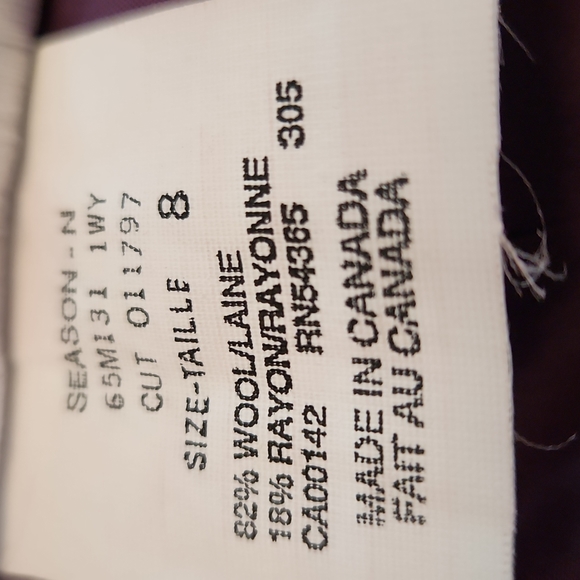 Peter Nygard , wool pencil skirt ,size 8 - Picture 7 of 8